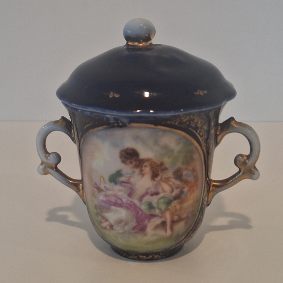 Victoria Austria tea cup with lid and saucer - antique - Picture 3 of 12